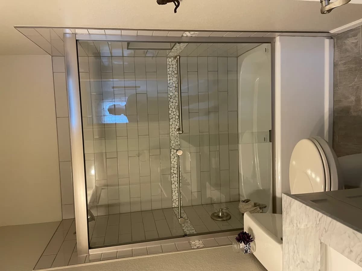 Custom tile shower installation completed by Ark Handyman in Hamilton County, TN