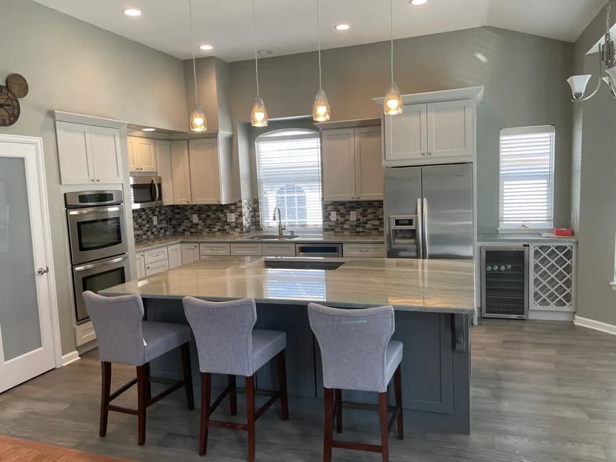 Tile backsplash installation completed by Ark Handyman in Hamilton County, TN